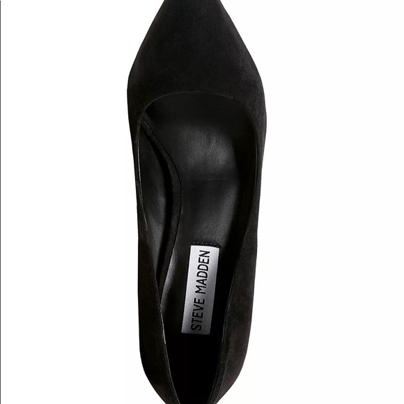 NIB Steve Madden Daisie Black Suede pumps size 8 1/2. New Never worn - Picture 4 of 5